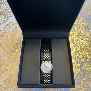 Museum Mother of Pearl Diamond Dial Steel Women's Watch 0606612.